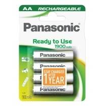 Pachet acumulator Panasonic Evolta Rechargeable 2050mAh AA cu 4 buc.