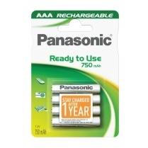 Pachet acumulator Panasonic Evolta Rechargeable 750mAh AAA cu 4 buc.