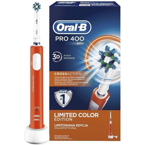 Perie de dinţi electrică Oral-B Pro 400 D16.513, portocaliu