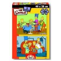 Puzzle Educa Simpsons, 2x100 buc.