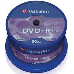 Mediu optic Verbatim DVD-R 4.7GB 16x spindle 50 bucati