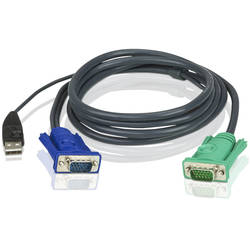 Cablu prelungire ATEN KVM (HD15-SVGA, USB, USB) - 3m