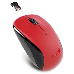 Mouse wireless Genius NX-7000 BlueEye roșu