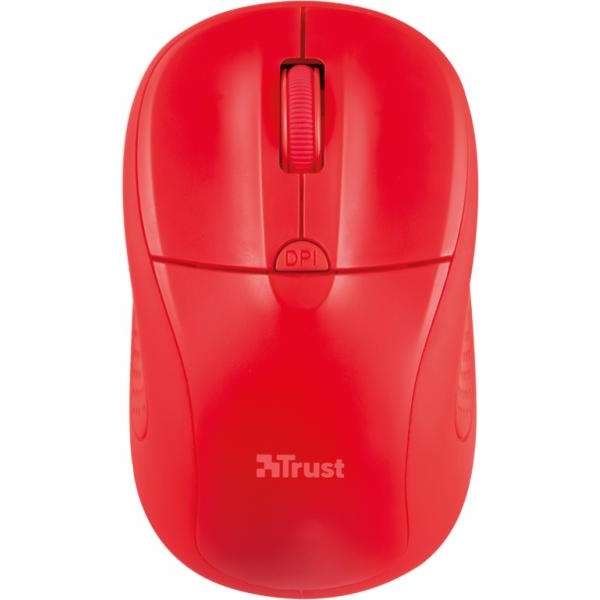 Mouse wireless Trust Primo, roșu
