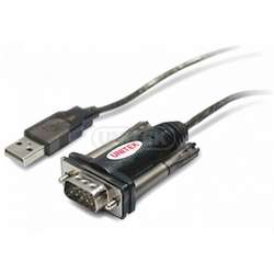 Unitek Adaptor USB - Serial + adaptor DB9F/DB25M, Y-105A