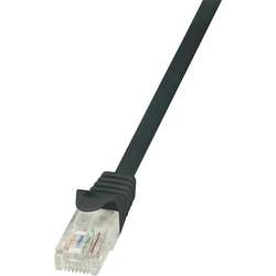 LOGILINK - Cablu Patchcord CAT6 U/UTP EconLine 0,5m negru