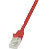 LOGILINK - Cablu Patchcord CAT6 U/UTP EconLine 0,25m roșu