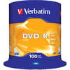 Verbatim DVD-R [ 4.7GB, 16x, spindle, argintiu mat, 100 bucati ]