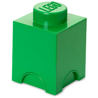 LEGO® Cutie depozitare LEGO 1x1 verde inchis