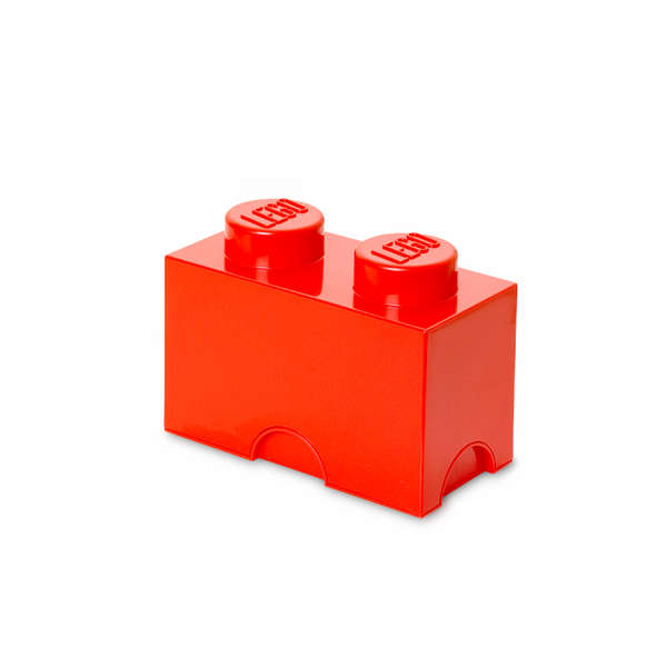 LEGO® Cutie depozitare LEGO 1x2 rosu