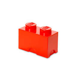 Cutie depozitare LEGO 1x2 rosu