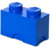 LEGO® Cutie depozitare LEGO 1x2 albastru inchis