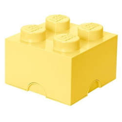 Cutie depozitare LEGO 2x2 galben deschis