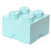 LEGO® Cutie depozitare LEGO 2x2 albastru aqua