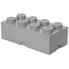LEGO® Cutie depozitare LEGO 2x4 gri