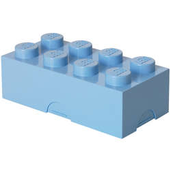 Cutie sandwich LEGO 2x4 albastru deschis