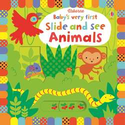 Babys very first Slide and See Animals - Usborne book (0+)