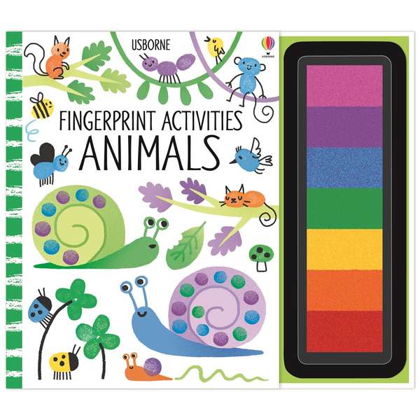 Fingerprint Activities Animals - Usborne book (6+)