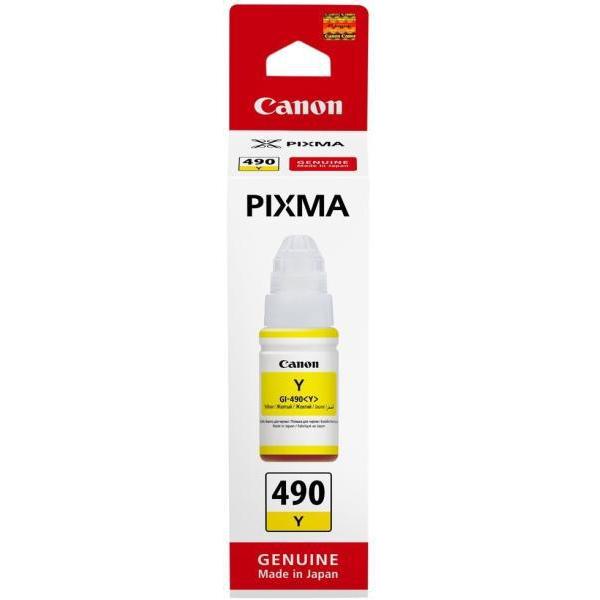 Cartus cerneala Canon GI-490 Y, yellow, capacitate 70ml