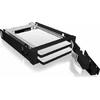 ICYBOX Icy Box Mobile Rack for 2x 2.5'' SATA HDD or SSD, Black