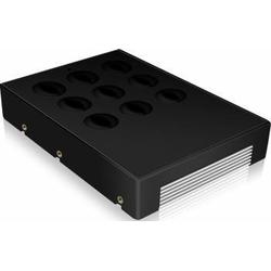 Convertor Icy Box 3,5' pentru HDD 2,5'' SATA, negru + aluminiu