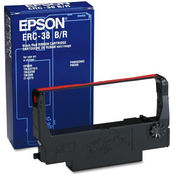 Epson ERC-38B/R RIBBON NEGRU ROSU