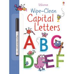 Wipe-Clean Capital Letters - Usborne book (3+)