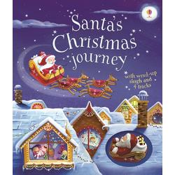 Santa's Christmas Journey with wind-up sleigh - Usborne book (3+)