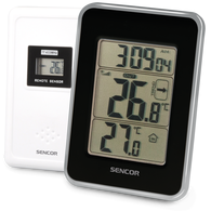 Termometru cu senzor de temperatură wireless Sencor SWS 25, negru