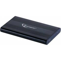 HDD/SSD enclosure Gembird for 2.5'' SATA - USB 2.0, Aluminium, Black