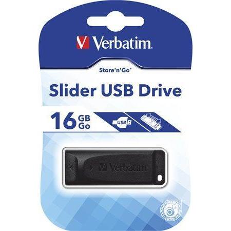 Verbatim Store N Go USB 2.0 Drive Slider 16GB negru