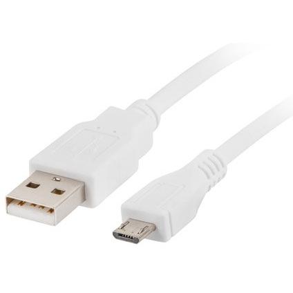 Lanberg cable USB 2.0 micro AM-MBM5P 30cm white