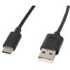 Lanberg cable USB 2.0 Type-C(M)-AM 1.8m black