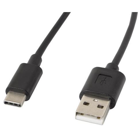 Lanberg cable USB 2.0 Type-C(M)-AM 1.8m black