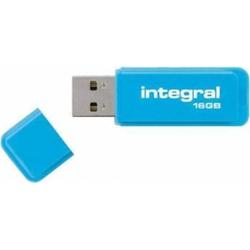 Integral USB Flash Drive Neon 16GB USB 2.0 - Blue