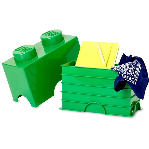 LEGO® Cutie depozitare LEGO 1x2 verde inchis (40021734)