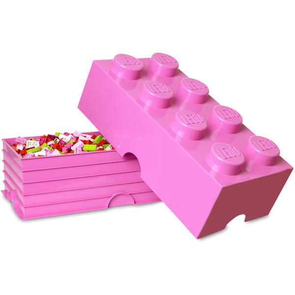 LEGO® Cutie depozitare LEGO 2x4 roz (40041739)
