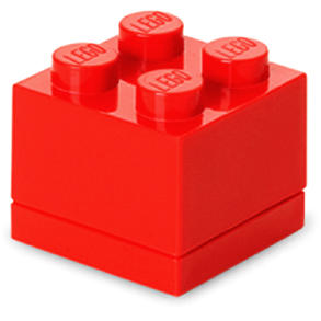 LEGO® Mini cutie depozitare LEGO 2x2 rosu (40111730)