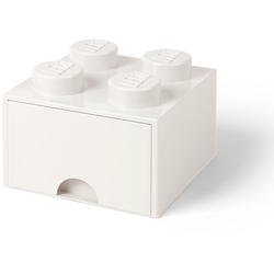 Cutie depozitare LEGO 2x2 cu sertar, alb (40051735)