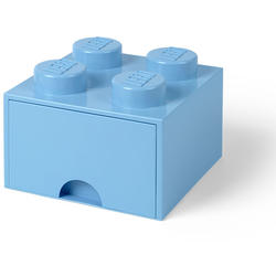Cutie depozitare LEGO 2x2 cu sertar, albastru deschis (40051736)