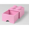 LEGO® Cutie depozitare LEGO 2x2 cu sertar, roz (40051738)