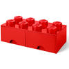 LEGO® Cutie depozitare LEGO 2x4 cu sertare, rosu (40061730)