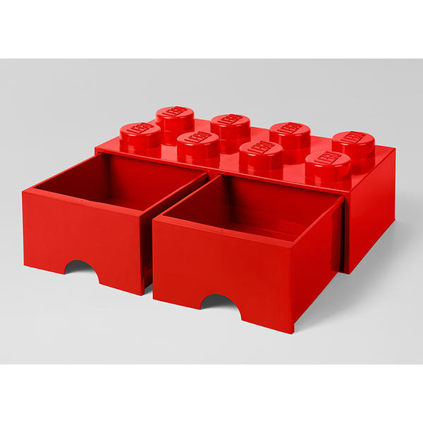 LEGO® Cutie depozitare LEGO 2x4 cu sertare, rosu (40061730)