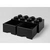LEGO® Cutie depozitare LEGO 2x4 cu sertare, negru (40061733)