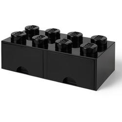Cutie depozitare LEGO 2x4 cu sertare, negru (40061733)