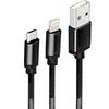 Cablu De Date, Dual, Usb2.0 To Lightning+Microusb, 1m, 2a, Spacer, "Spdc-Dualdcc"
