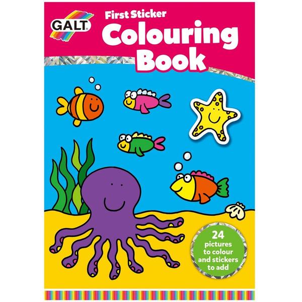 Galt Early Activities: Prima carte de colorat cu abtibilduri