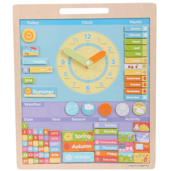 BigJigs Toys Vremea - Calendar magnetic in limba engleza