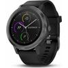 Ceas Smartwatch Garmin Vivoactive 3, Hr, Gps, Negru, Silicone Black