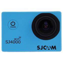 Cameră sport SJCAM SJ 4000 WiFi, carcasă impermeabilă, albastru